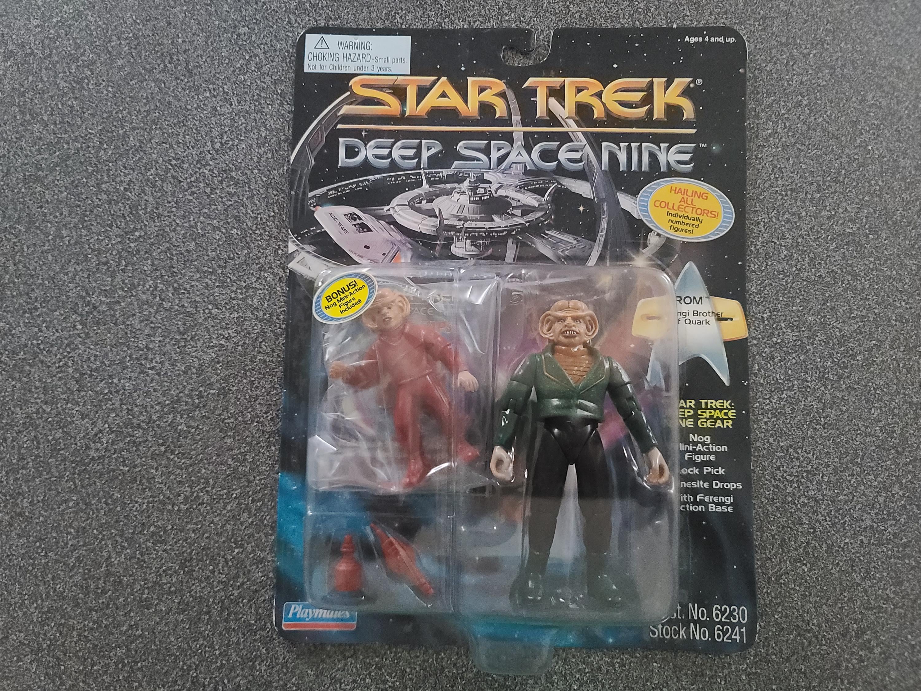 絶版品　プレイメイツ スタートレックディープスペースナイン DS9 Vintage Star Trek deep space nine action figure Q in sealed