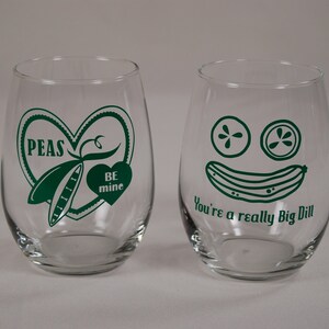 Handmade Stemless Wine Glasses for Couples, Set of Two