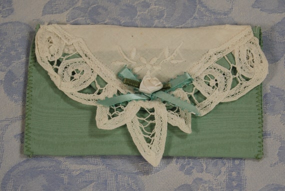 Vintage Handmade Lingerie and Tissue Cases, Match… - image 9