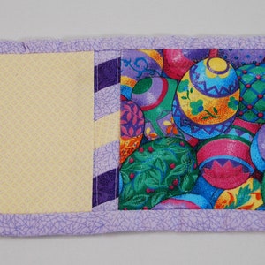 Handmade Quilted Easter Mug Rug