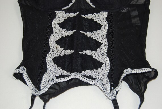 Vintage Black Corset, Size Small - image 8