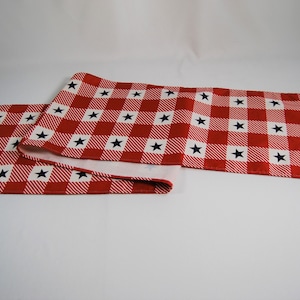 Vintage 4th of July Table Runner, Stars and Stripes