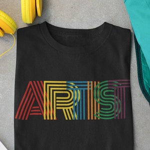 アーティスト、美術教師、画家のためのアーティストシャツ、レトロなアーティストTシャツ、芸術的なTシャツ、女性へのアーティストギフト、アート愛好家向けプラスサイズアーティストTシャツ