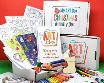 CHRISTMAS Craft Activity Box for Kids, Christmas Art Box for Kids, Christmas Box for Kids, Christmas Care Package, Christmas Gift for Kids