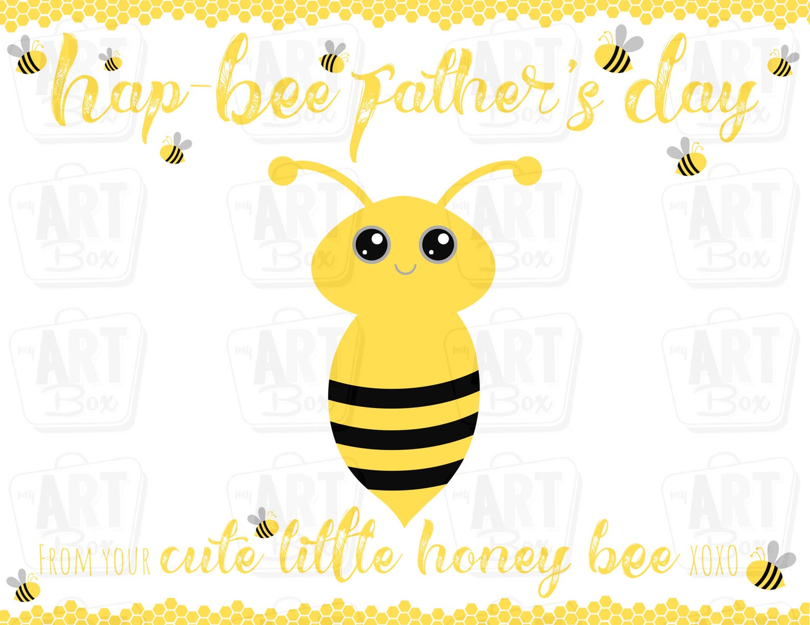 Fathers Day Handprint Art, Bee Handprint Father's Day Activity Craft ...