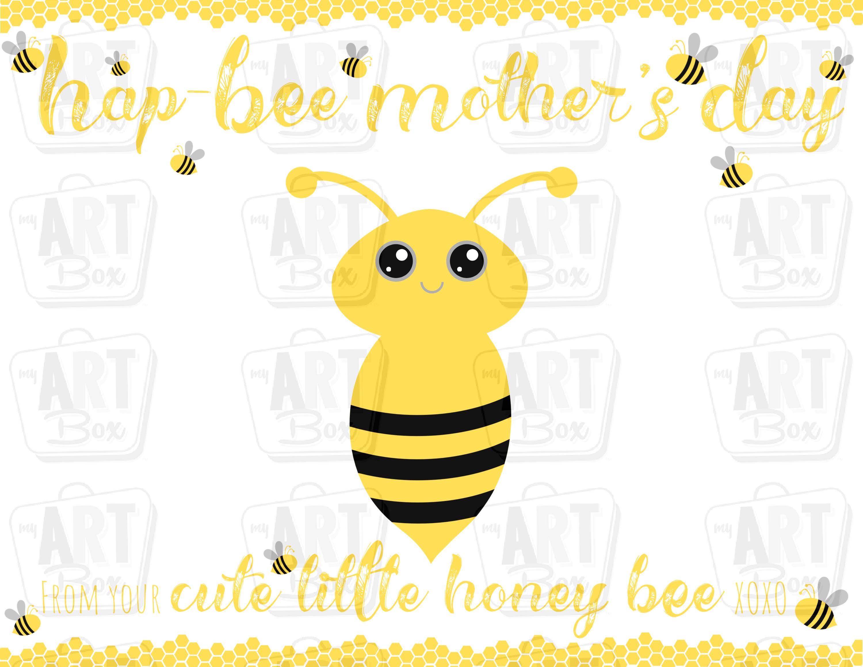 Mother's Day Bee Handprint Art, Personalized Gift for Grandma, Mom ...