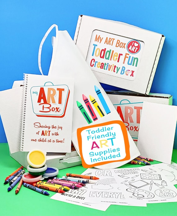 Toddler Fun Creativity ART Box, Preschool Art Kit, Toddler Art