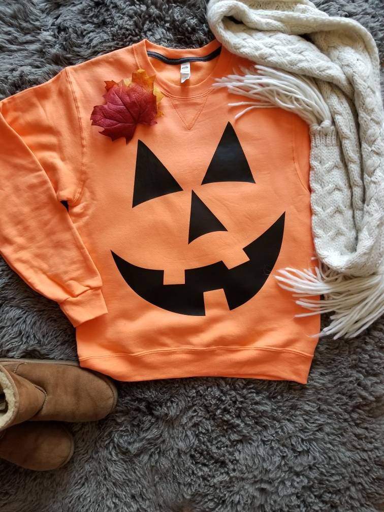 Jack O Lantern Sweater . Halloween Sweater . Pumpkin Face Sweater . Jackolantern Shirt . Halloween Shirt Jack O Lantern Shirt Pumpkin Shirt