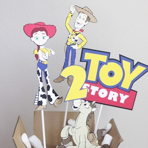 Toy Story Birthday Centerpiece//Woody//Jessie//Bullseye//Custom age