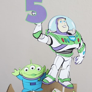 Toy Story Centerpiece//Buzz Lightyear// Green Alien//Custom age