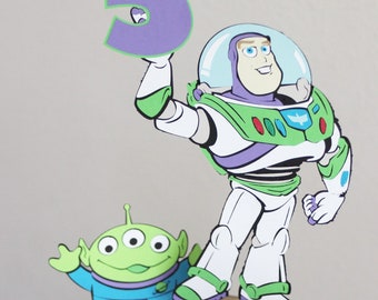 Toy Story Centerpiece//Buzz Lightyear// Green Alien//Custom age