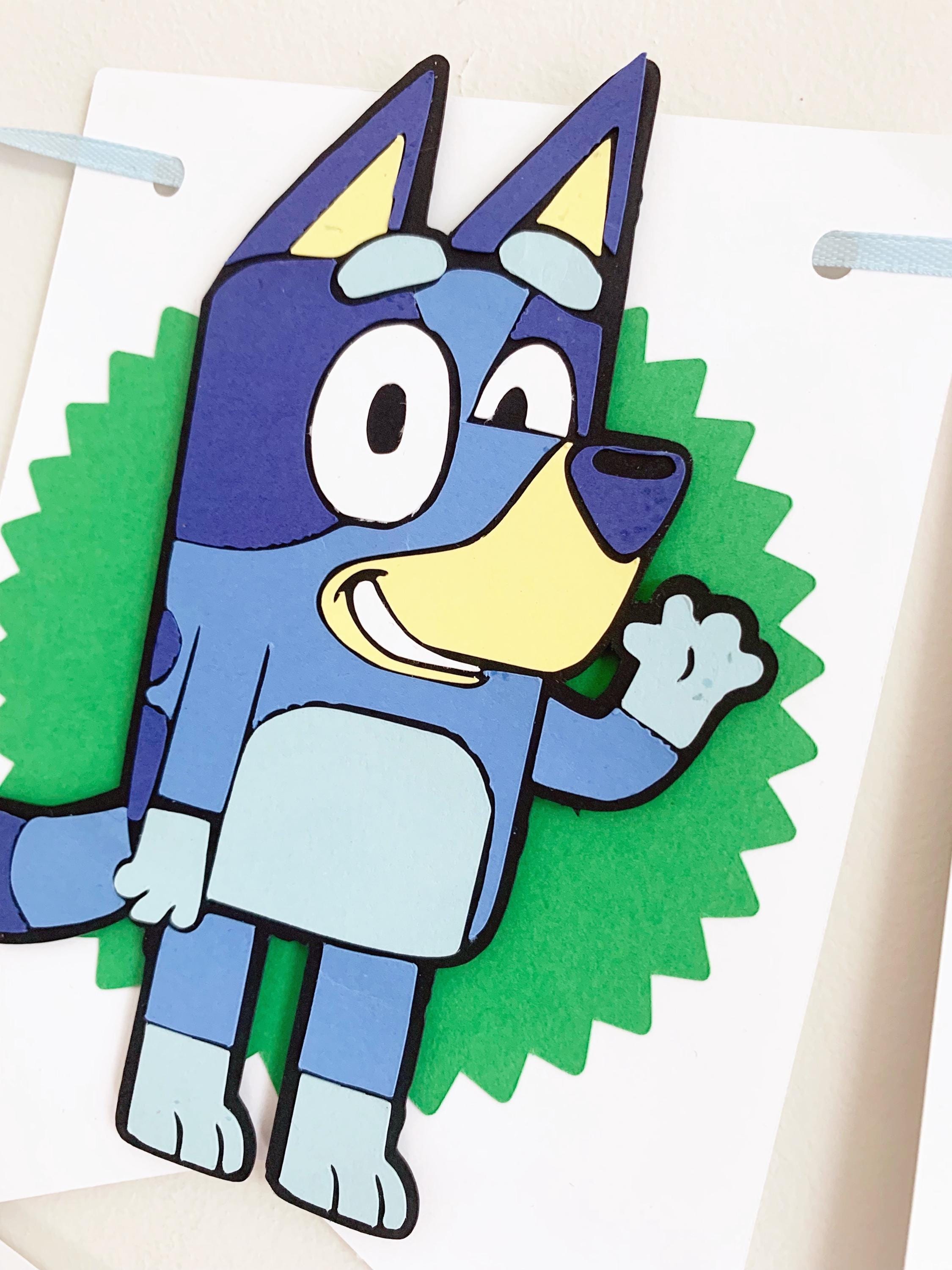 Bluey Inspired Happy Birthday Banner