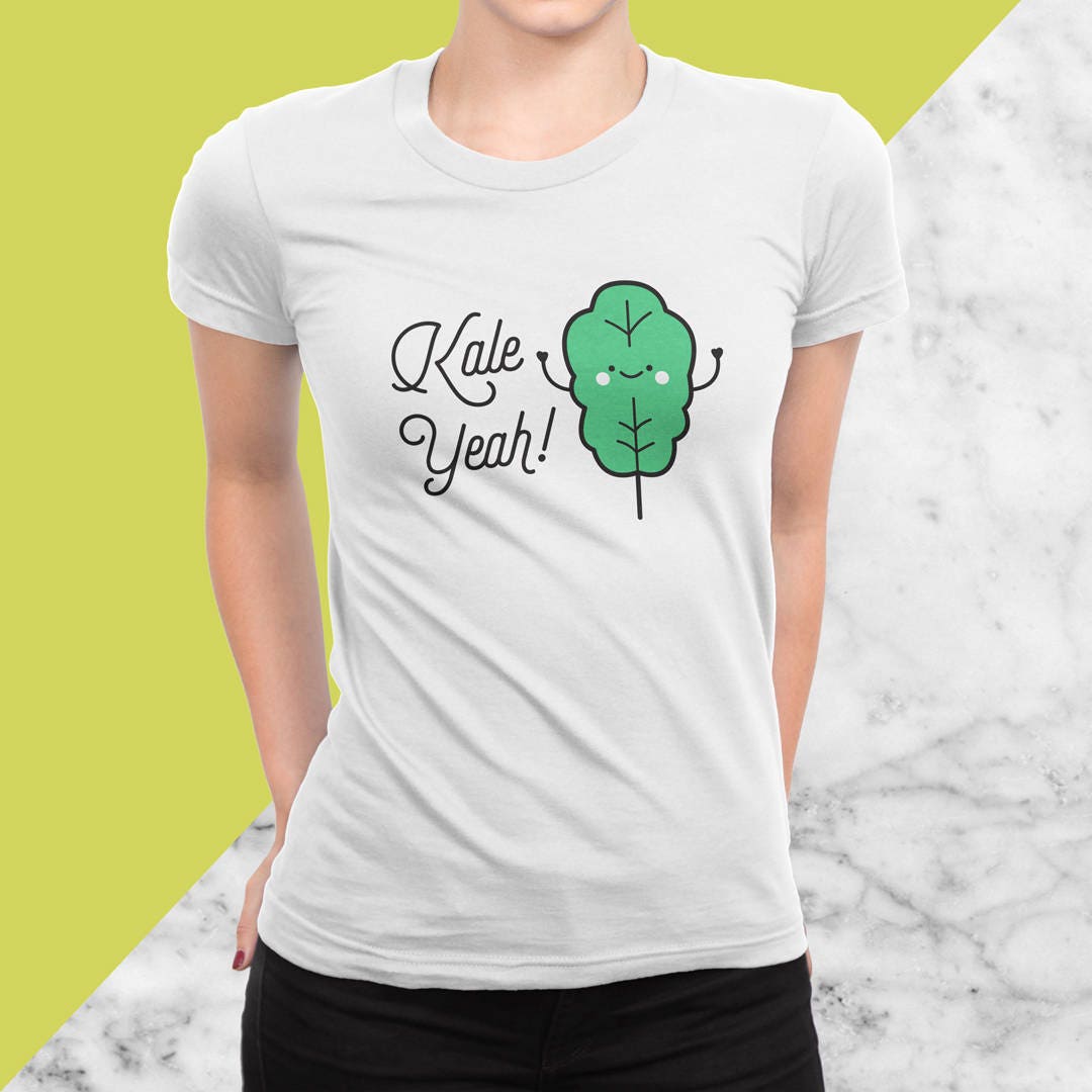 Kale Yeah T-shirt Vegan Vegetarian Shirt Vegetarian - Etsy