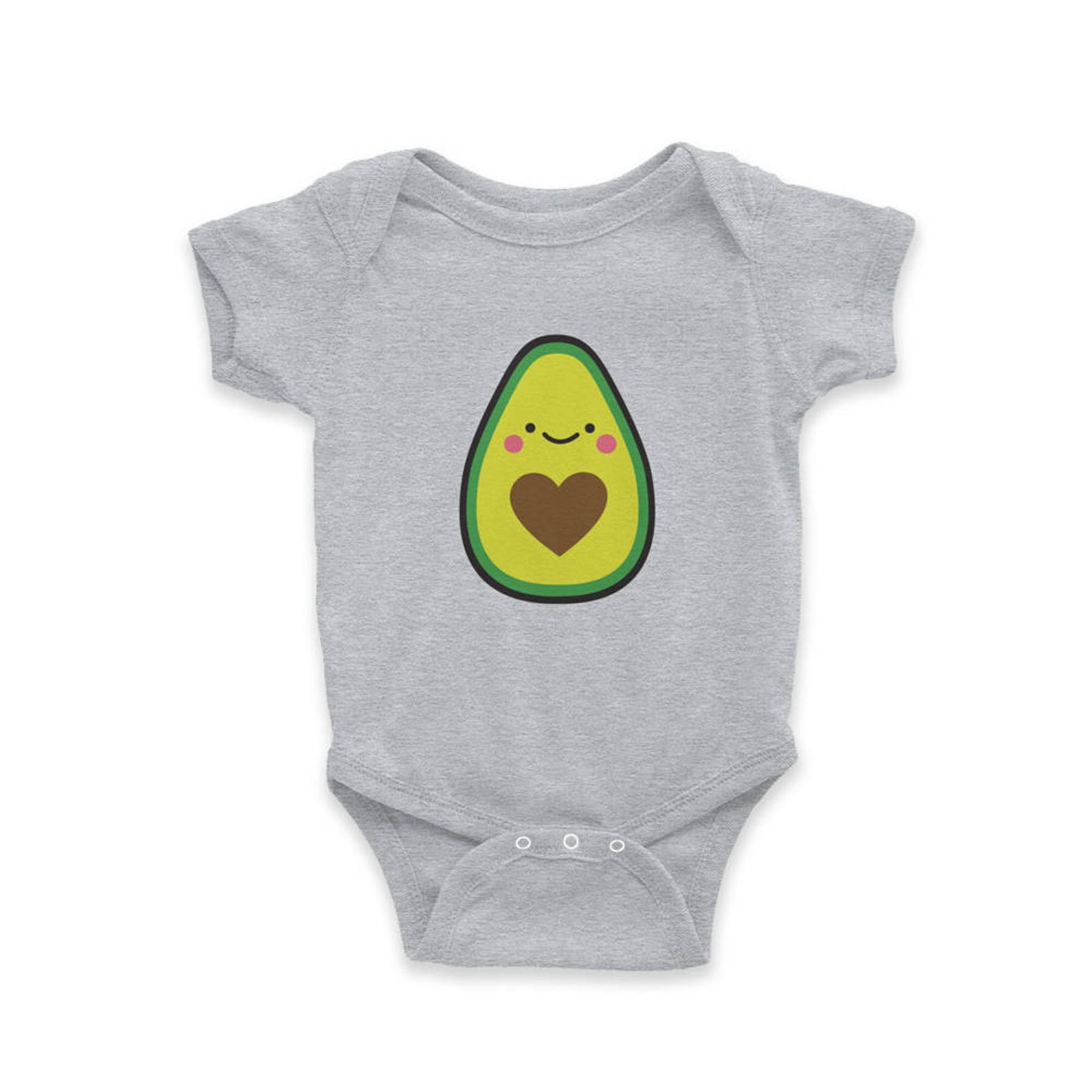 Avocado Onesie Bodysuit Cute Avocado Baby Gifts Avocado Etsy