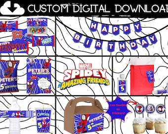 Spidey and his amazing friends Birthday Party Bundle-Peter theme
