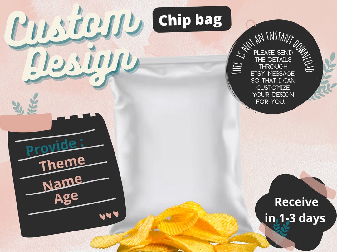 Custom Chip Bag - Etsy