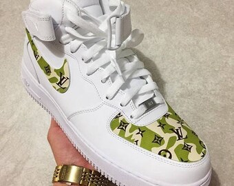 Custom Wheat Air Force 1 Bape A Bathing Ape Bape