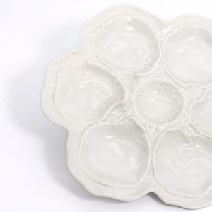 1950s French Oyster Plate Limoges French Country Coastal Tableware Beach House Decor French Earthenware Ceramic Wall Hanging Art for Gift