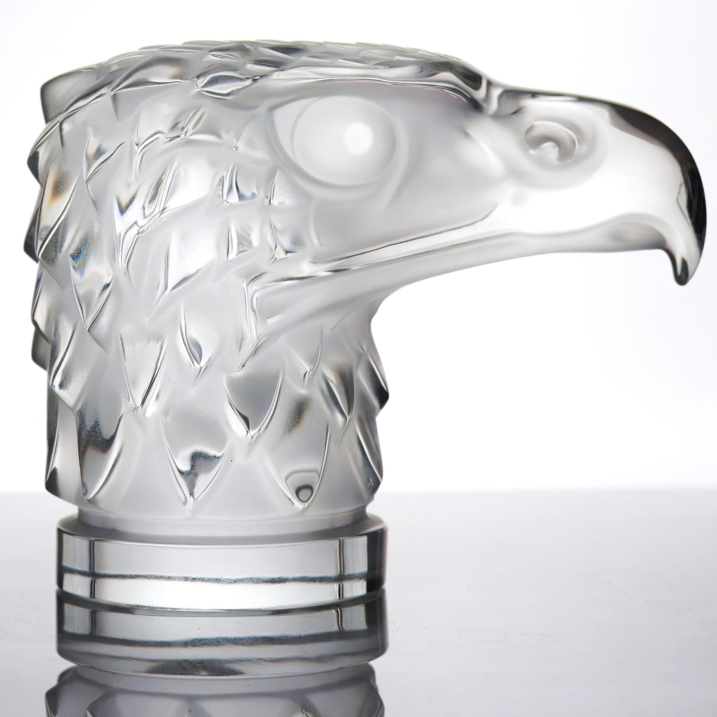 LALIQUE 鳥型チャーム Lalique Crystal Eagle Hood Ornament 