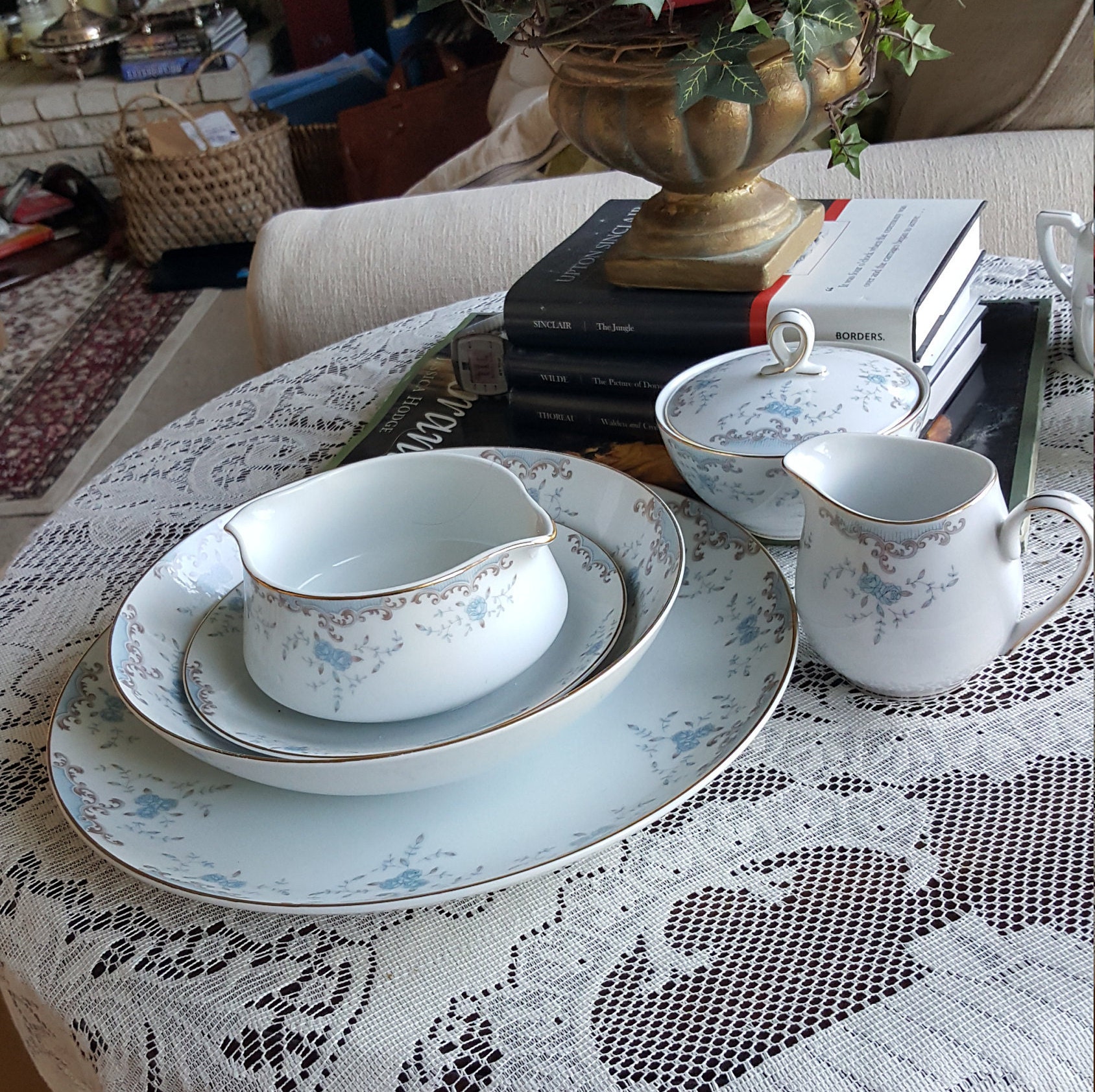 Hostess Serving 5 Piece China Set Imperial China W Dalton