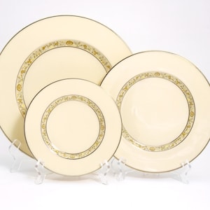 Lenox Springdale China Set for 4 (12 Total Pieces) | Dinner, Salad/Dessert, & Side Plates wedding gift anniversary gift for daughter wedding