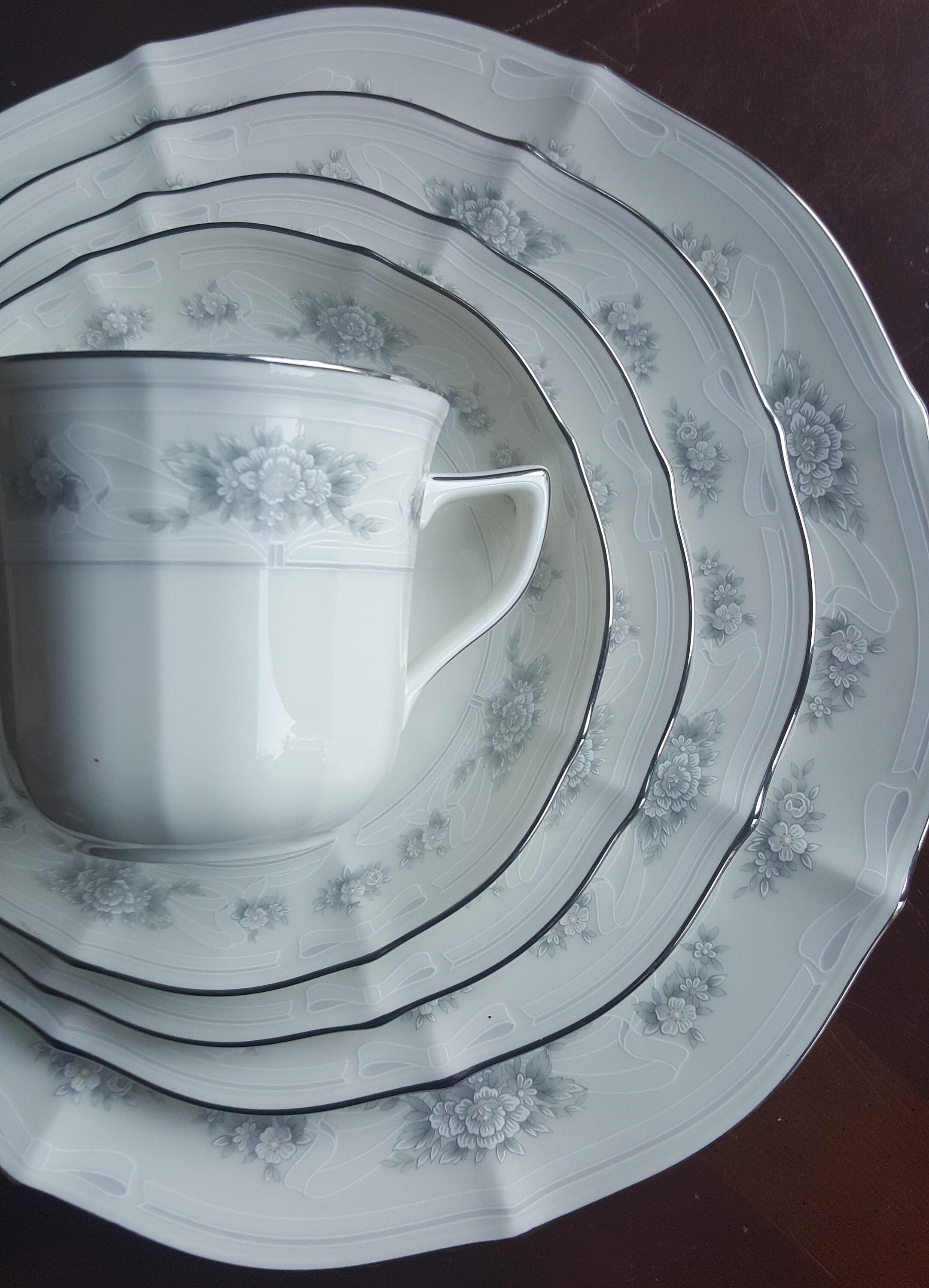 Noritake Southern Lace China Set for 4 20 Piece Dinnerware Etsy