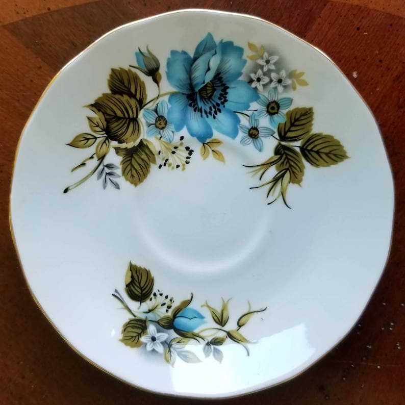 Queen Anne English Bone China Tea Cup and Saucer China Set Etsy