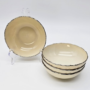 Lenox Weatherly 4-Piece Fruit Bowls Set – Service for 4, Ivory Fine Bone China  Platinum Trim, Elegant Formal Dining, Discontinued Lenox