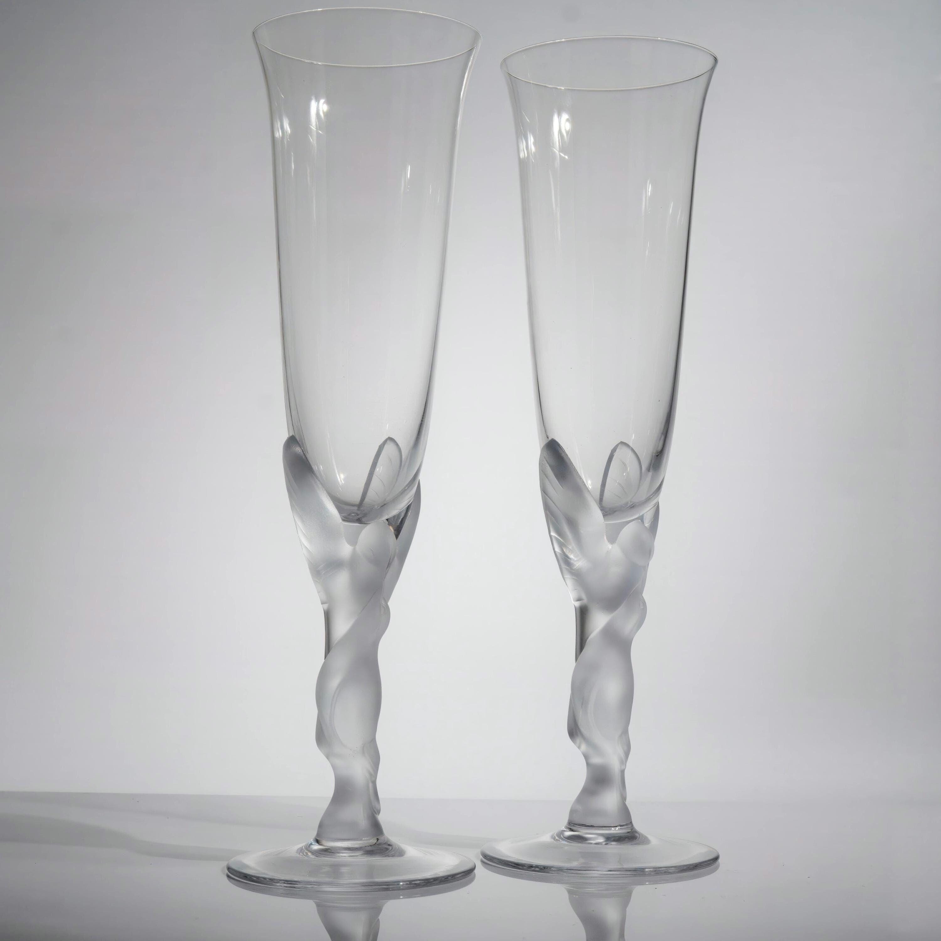 OLD LALIQUE フロストクリスタル女性像と白鳥 OLD LALIQUE フロストクリスタル女性像と白鳥