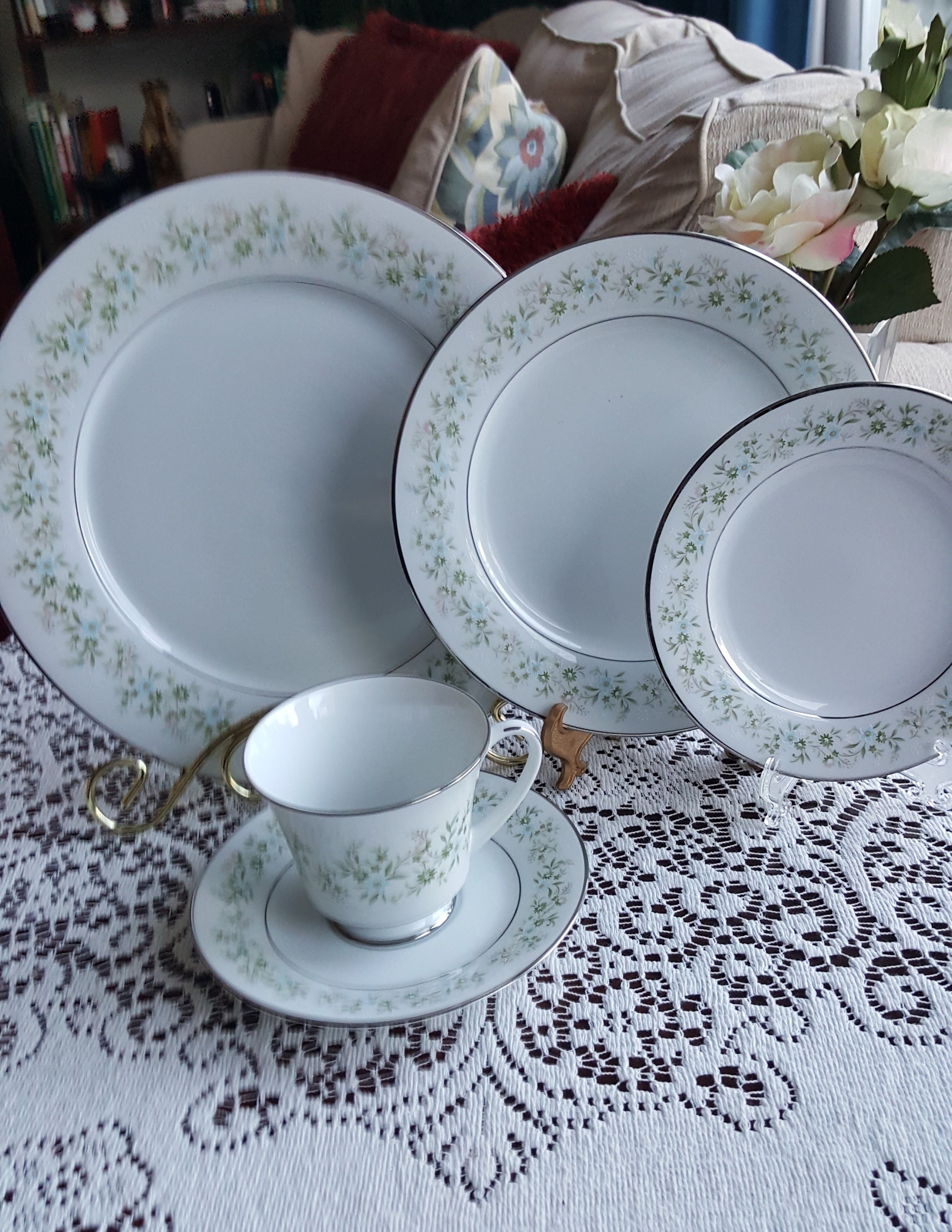 8枚セット ノリタケ Noritake 中皿 プレート プラチナライン 【公式通販】