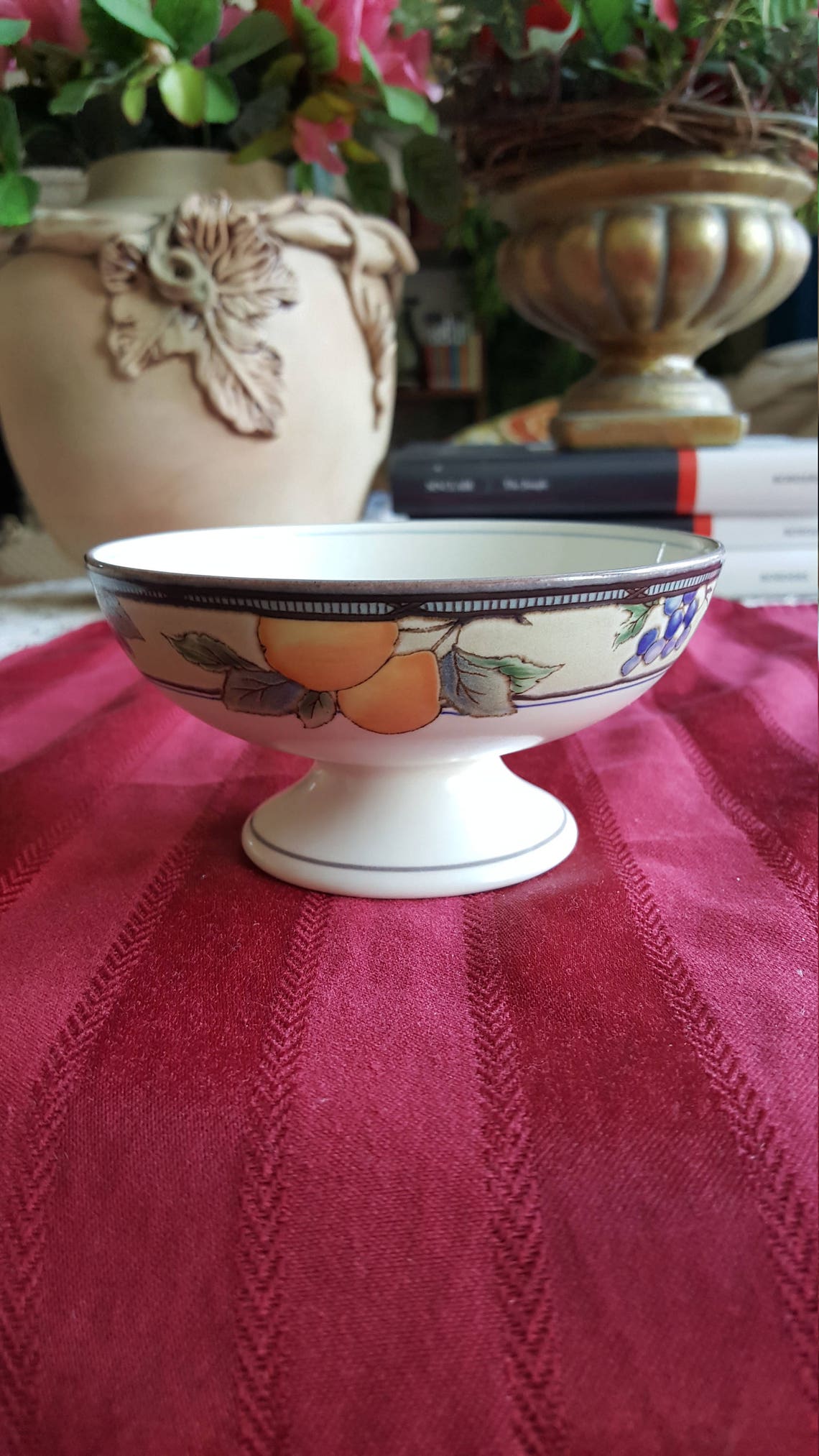 MIKASA Round Chip and Dip Large Serving Platter Garden Harvest Etsy