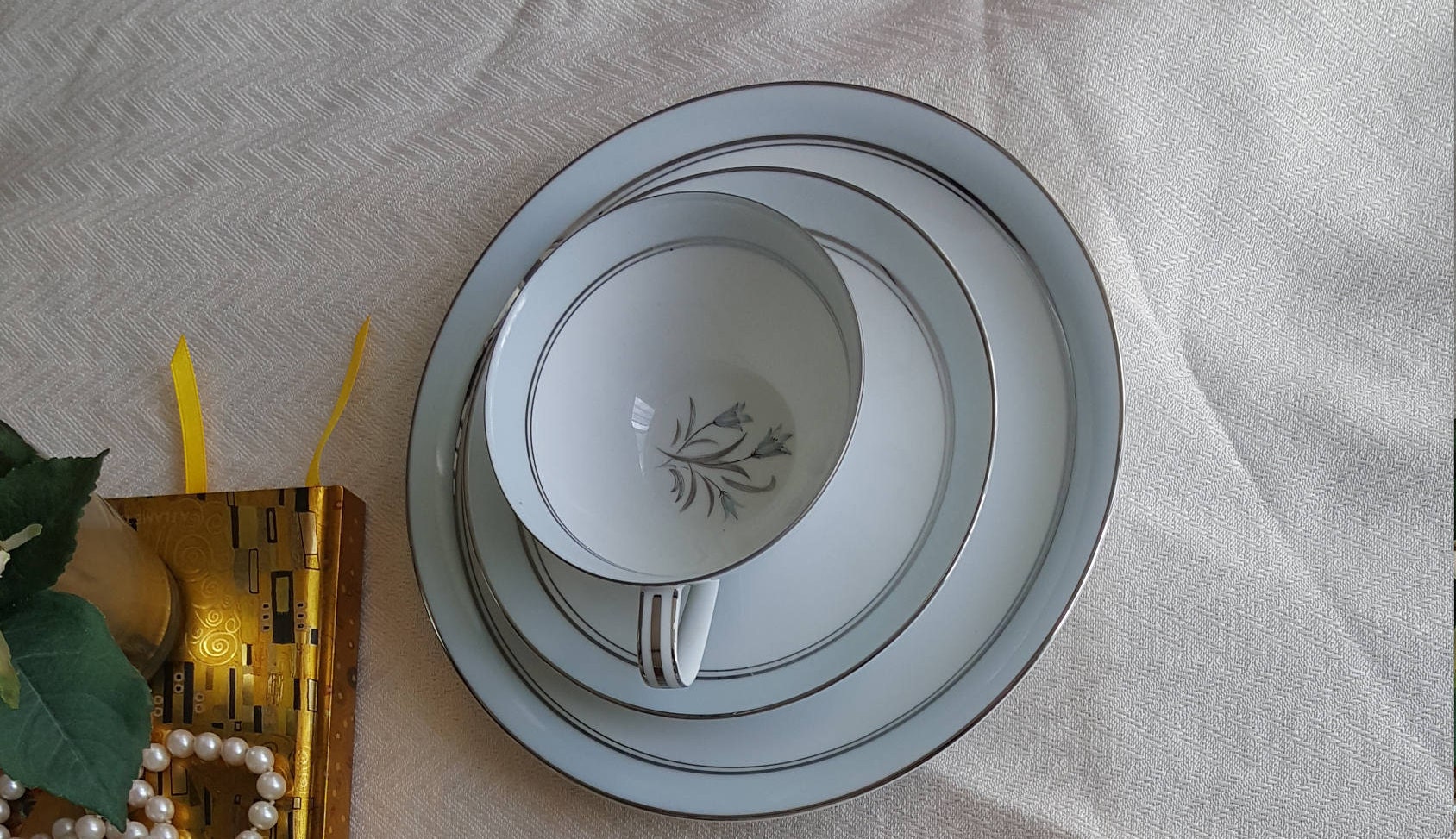 Noritake Bluebell Teacup and Saucer Set Mid Century China Set Etsy