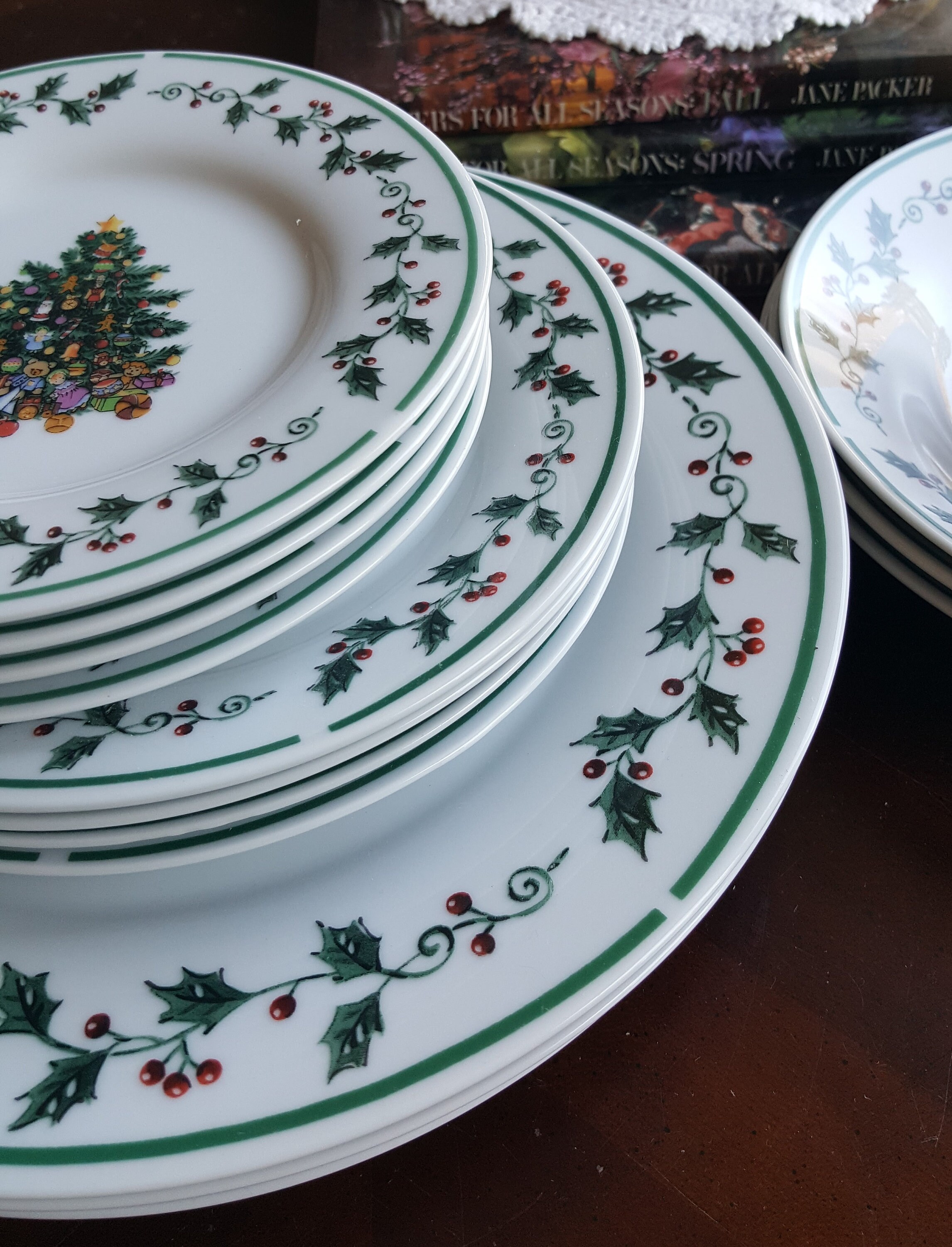 Christmas Tree Gibson Dinnerware Set Christmas Tree Etsy