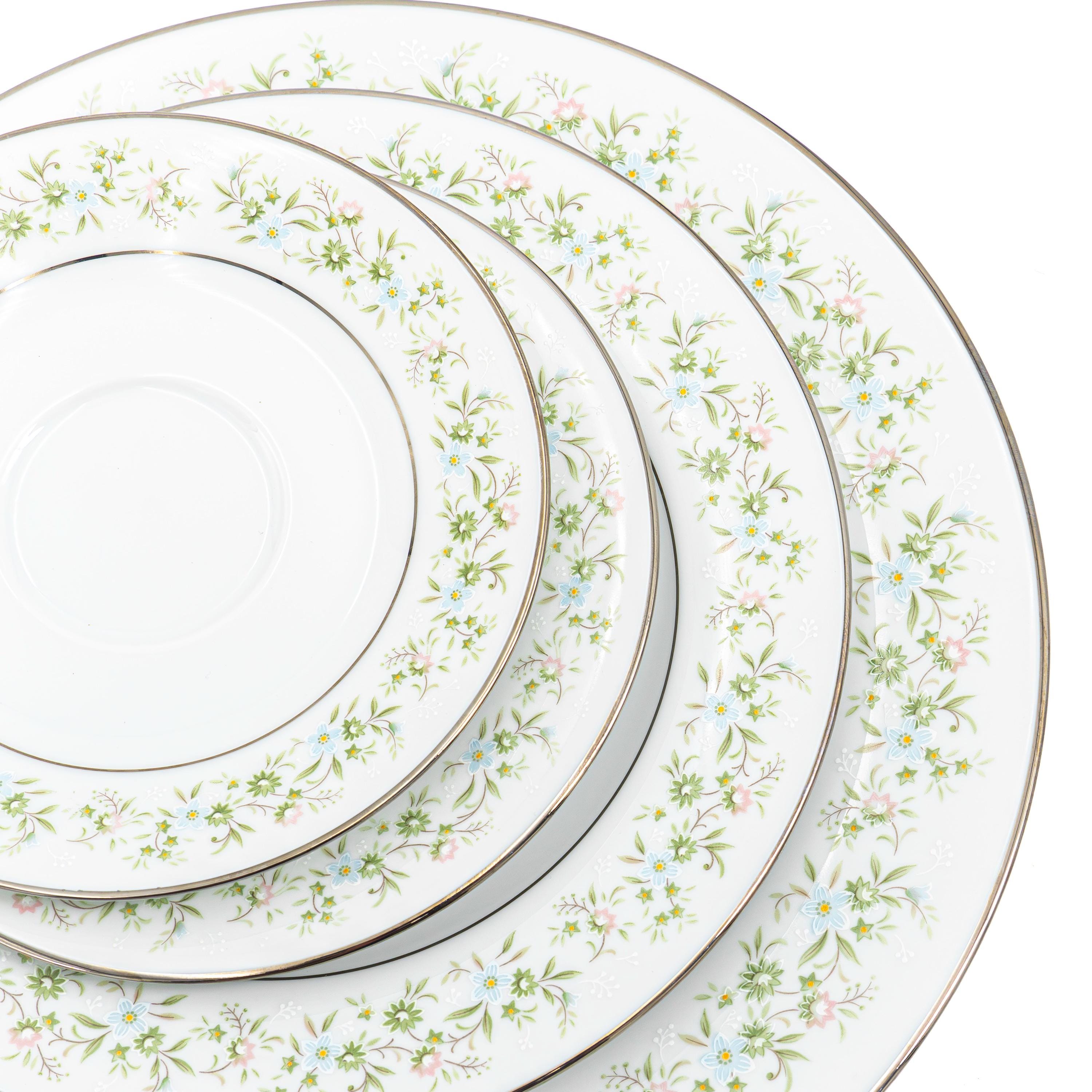China Set for 8 Noritake Savannah Complete Dinnerware Set 45