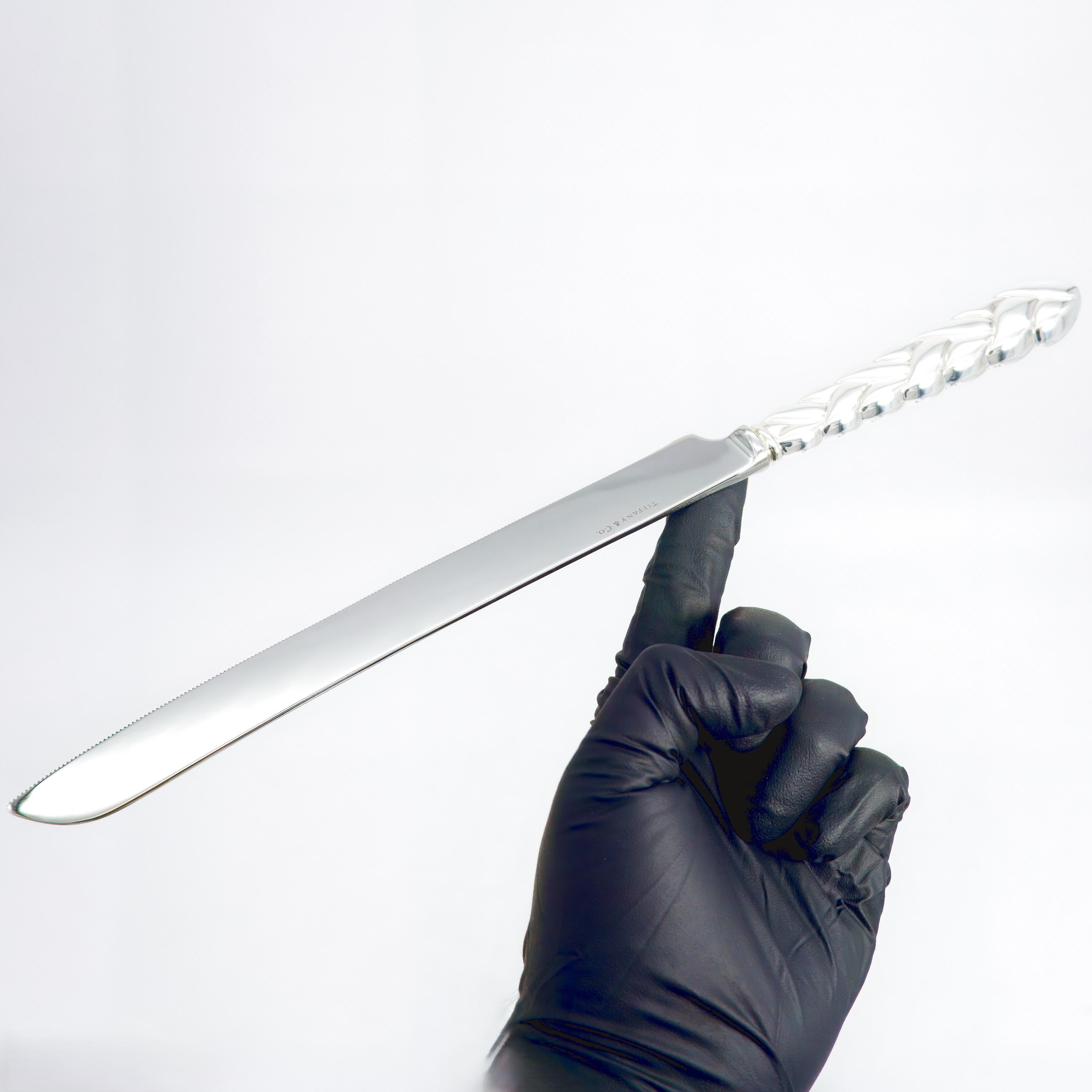 Tiffany & Co. Braided Cake Knife Sterling Silver (13
