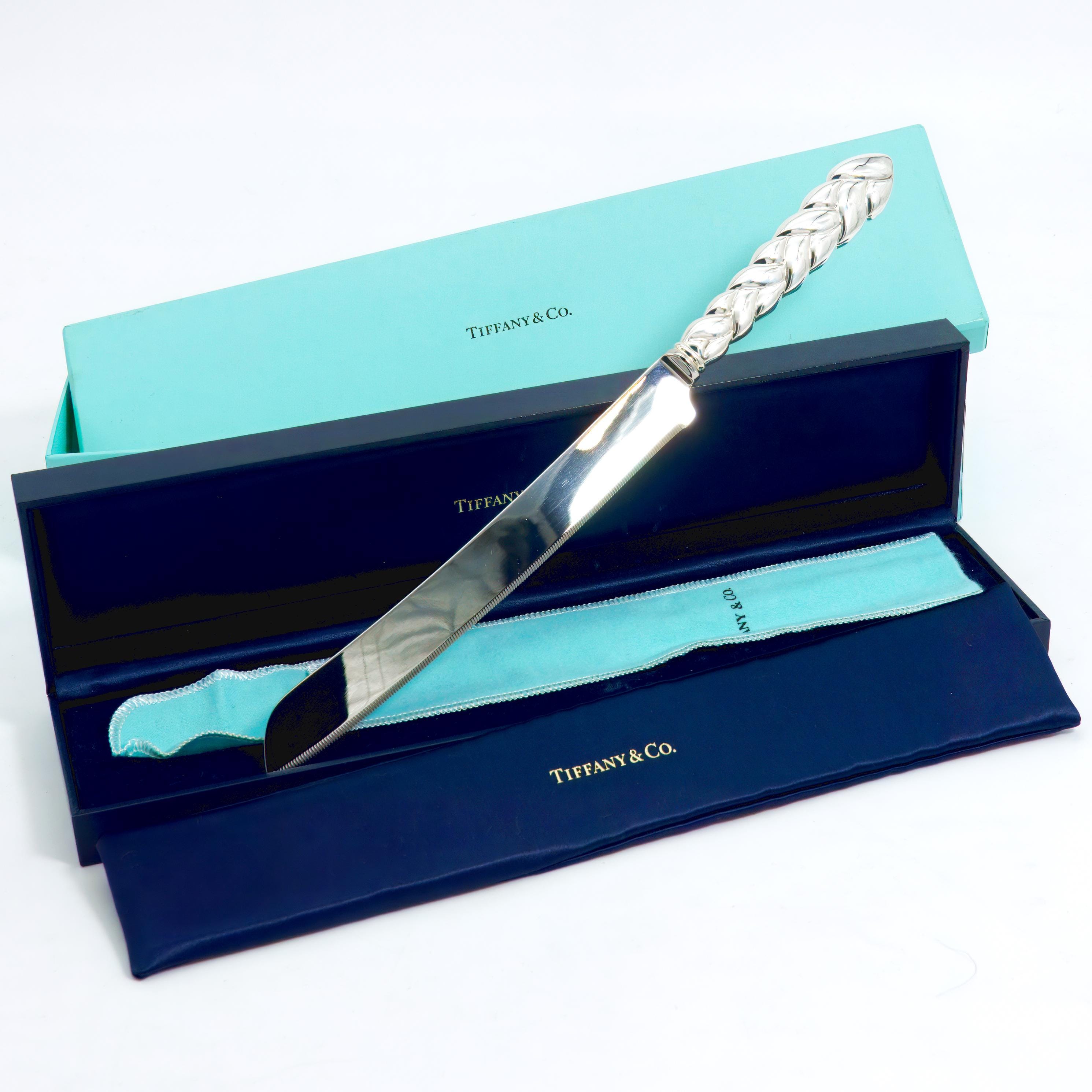 Tiffany & Co. Braided Cake Knife Sterling Silver (13