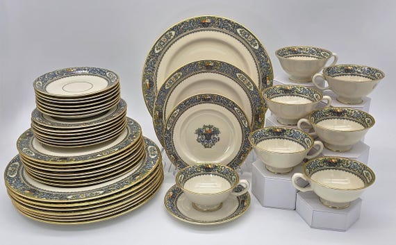 食器 LENOX AUTUMN CHINA PRESIDENTIAL LENOX China AUTUMN Presidential 8 3/8 Salad Plates Gold