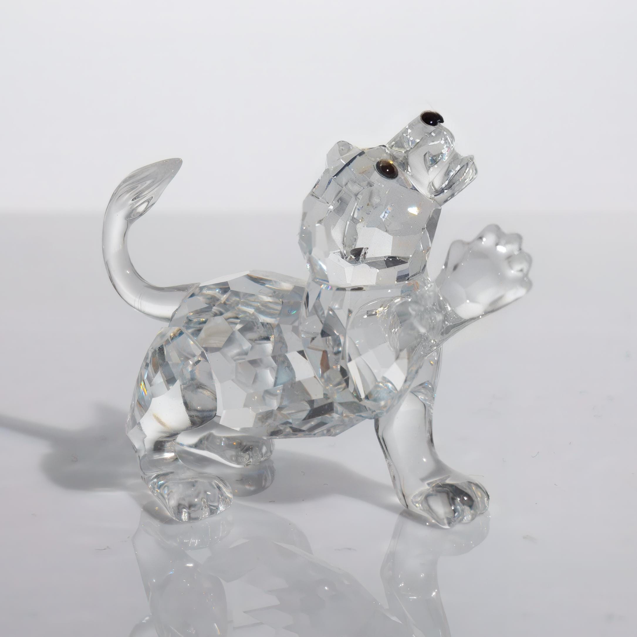Swarovski Crystal Lion Cub Figurine | Tiny Crystal Animal Figurine