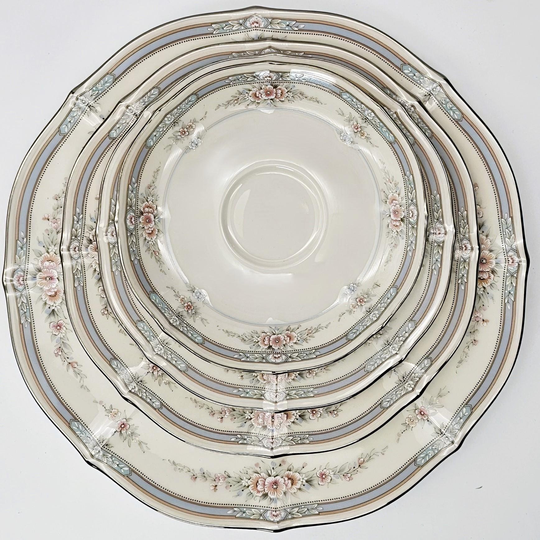 Noritake Rothschild China Set for 8 (40pc) Dinnerware Sets Vintage