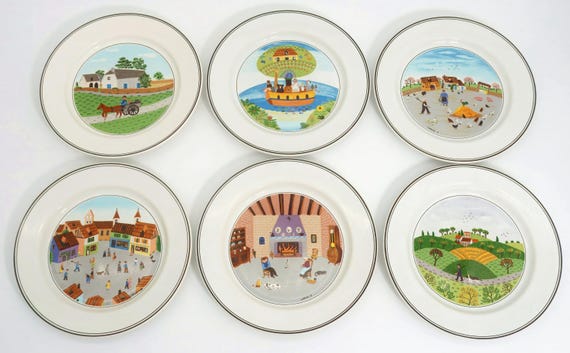 Villeroy & Boch Design Naif サラダプレート 6枚セット | 素朴な