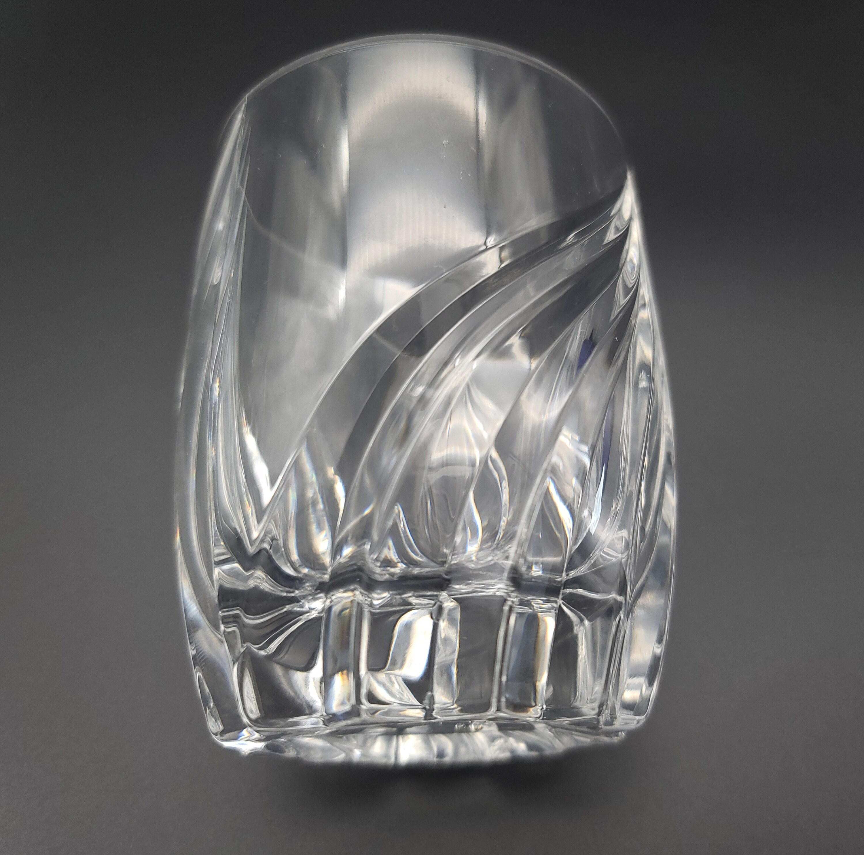 Etched Glassware Whiskey Glasses in Lenox Crystal Debut Pattern Set of