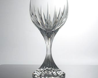 Baccarat Massena Bordeaux Drinking Wine Glass 5 7/8" Timeless Quiet Luxury, Made in France, Unique Glassware Old Money Aesthetic Midcentury