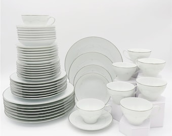 Service for 8 Noritake Whitebrook (48 Piece)dinnerware Set