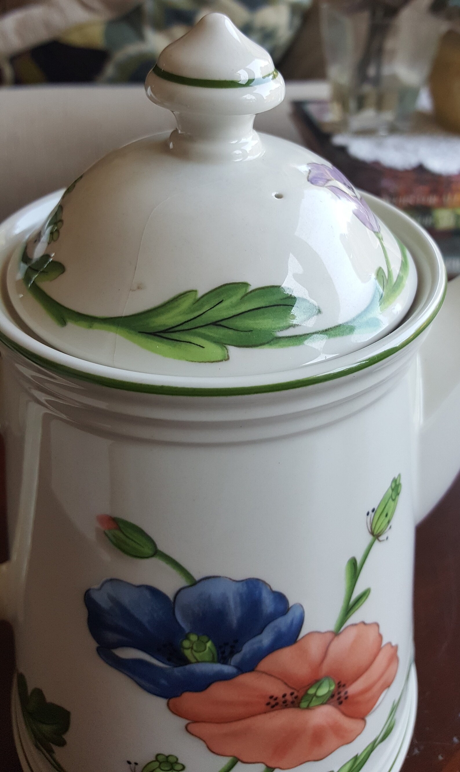 Teapot Villeroy and Boch Amapola Spanish for Poppy Fine China Etsy