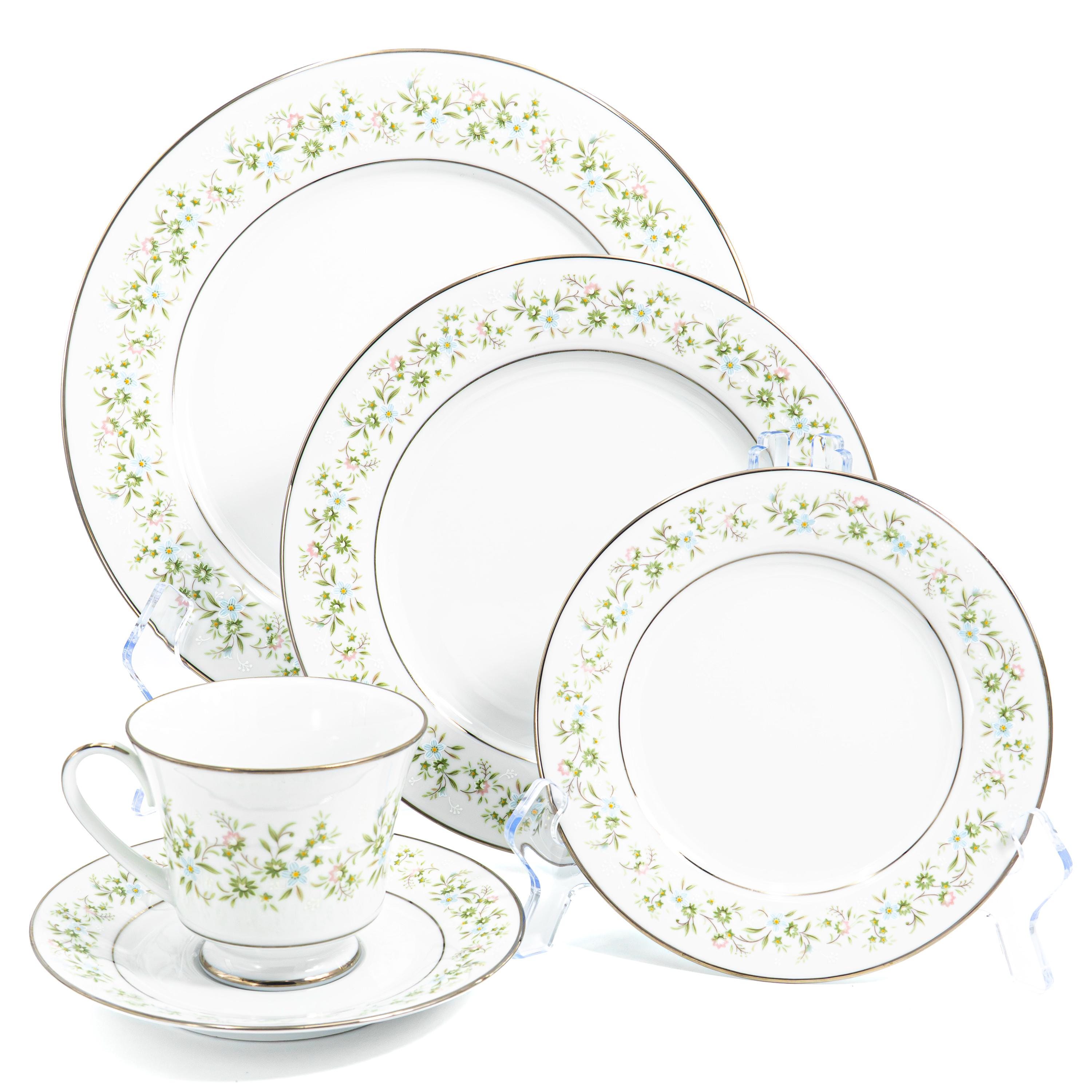 China Set for 8 Noritake Savannah Complete Dinnerware Set 45