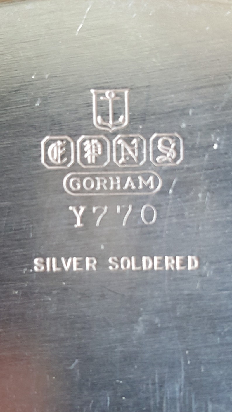 1940s Gorham Gravy Boat & Saucer Plate 2 Piece of EPNS Silver - Etsy