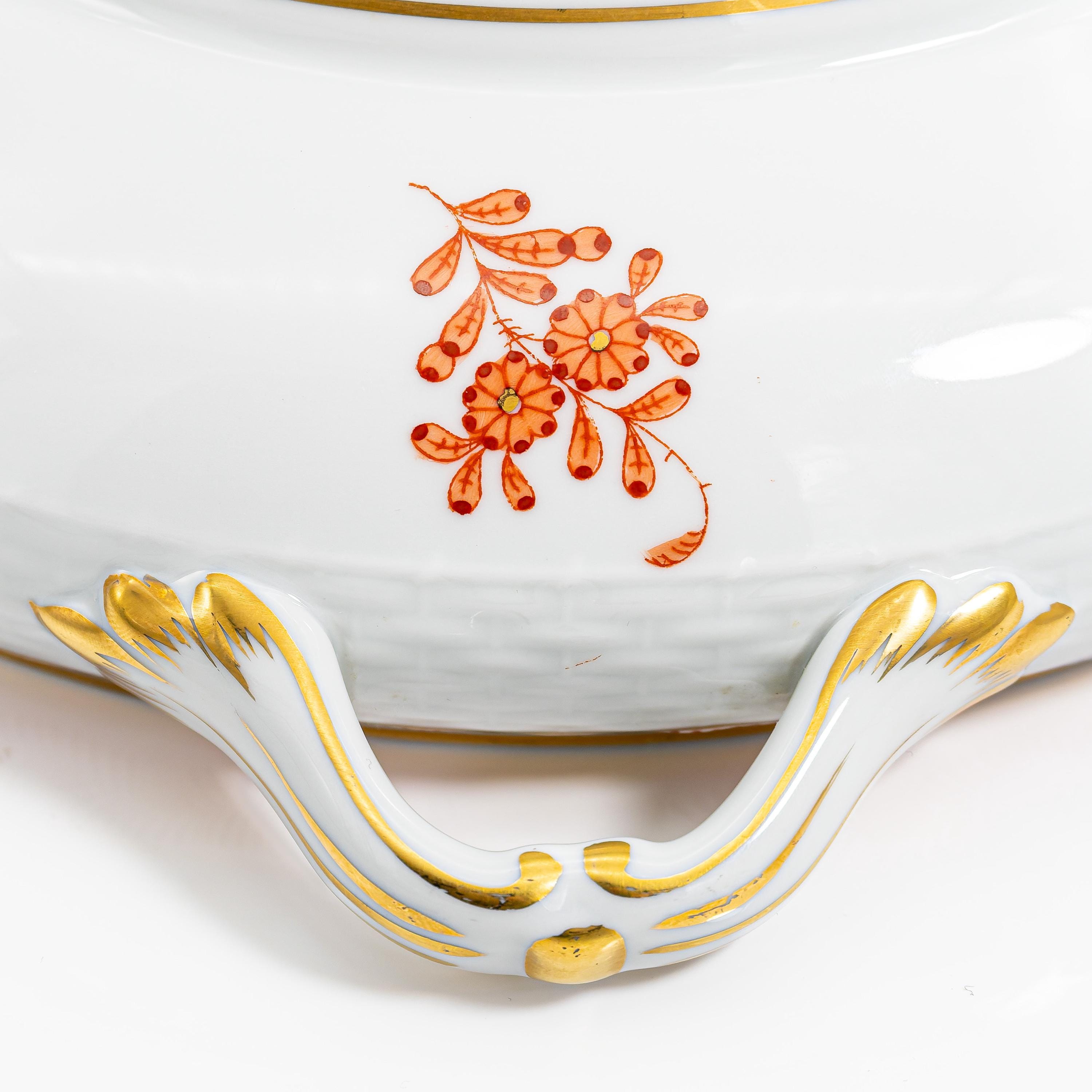 Herend Chinese Bouquet (rust) Covered Tureen (shape 84) - Pristine