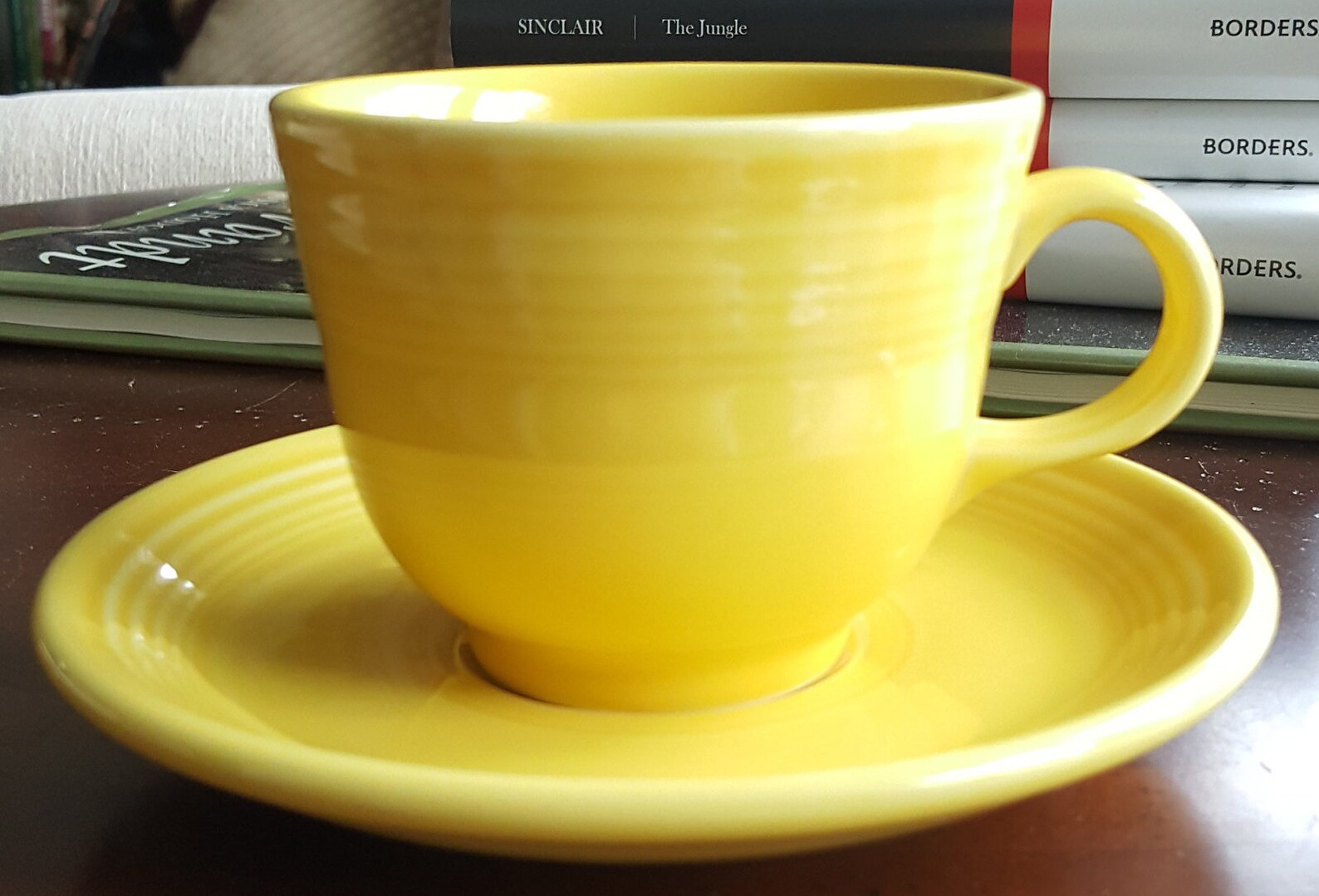 Fiestaware Cup and Saucer China Set Newer Pattern 8 Piece Etsy