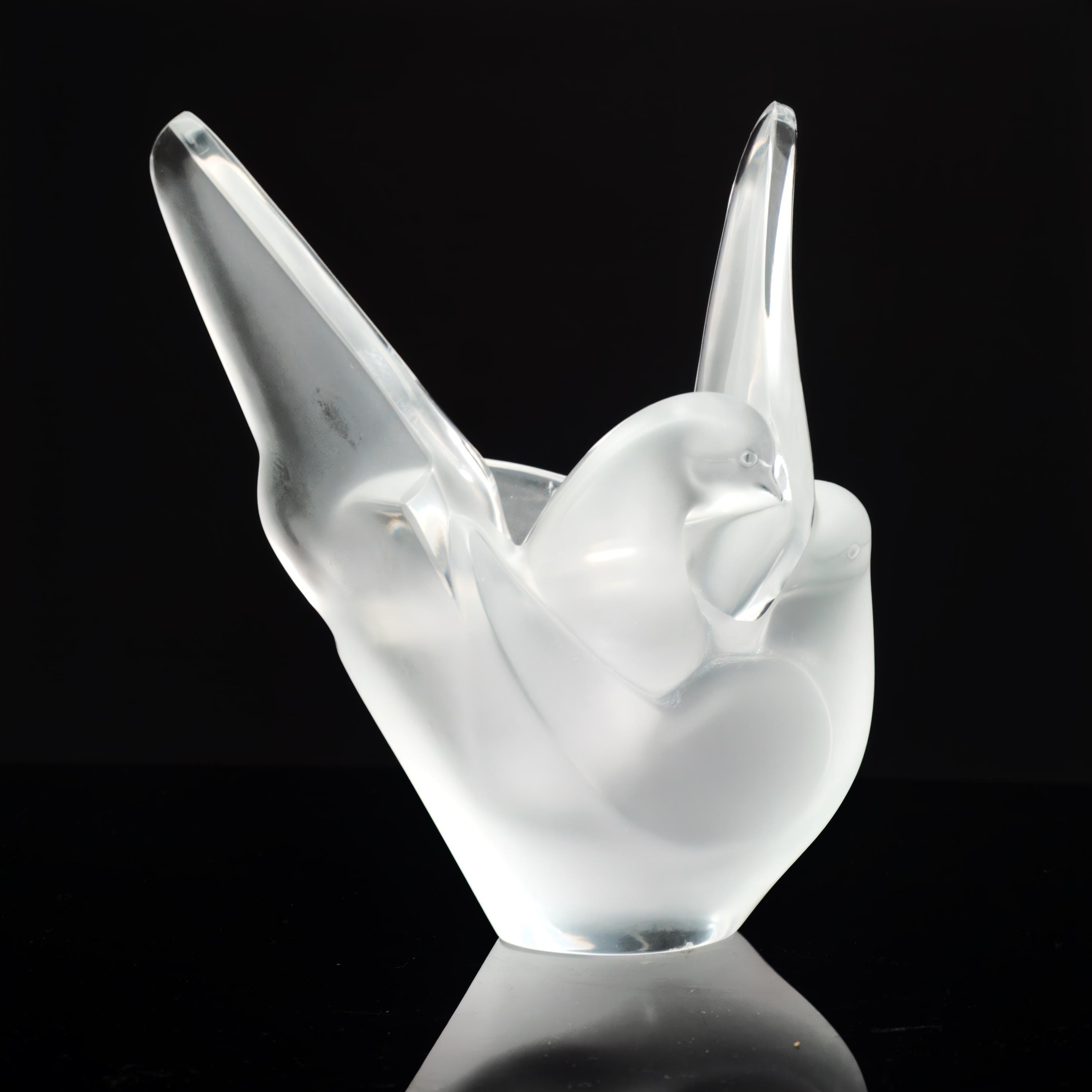 ラリック花瓶 シルヴィー Sylvie シルビー フラワーベース 鳥 クリスタル ラリック花瓶 シルヴィー Sylvie シルビー フラワーベース 鳥