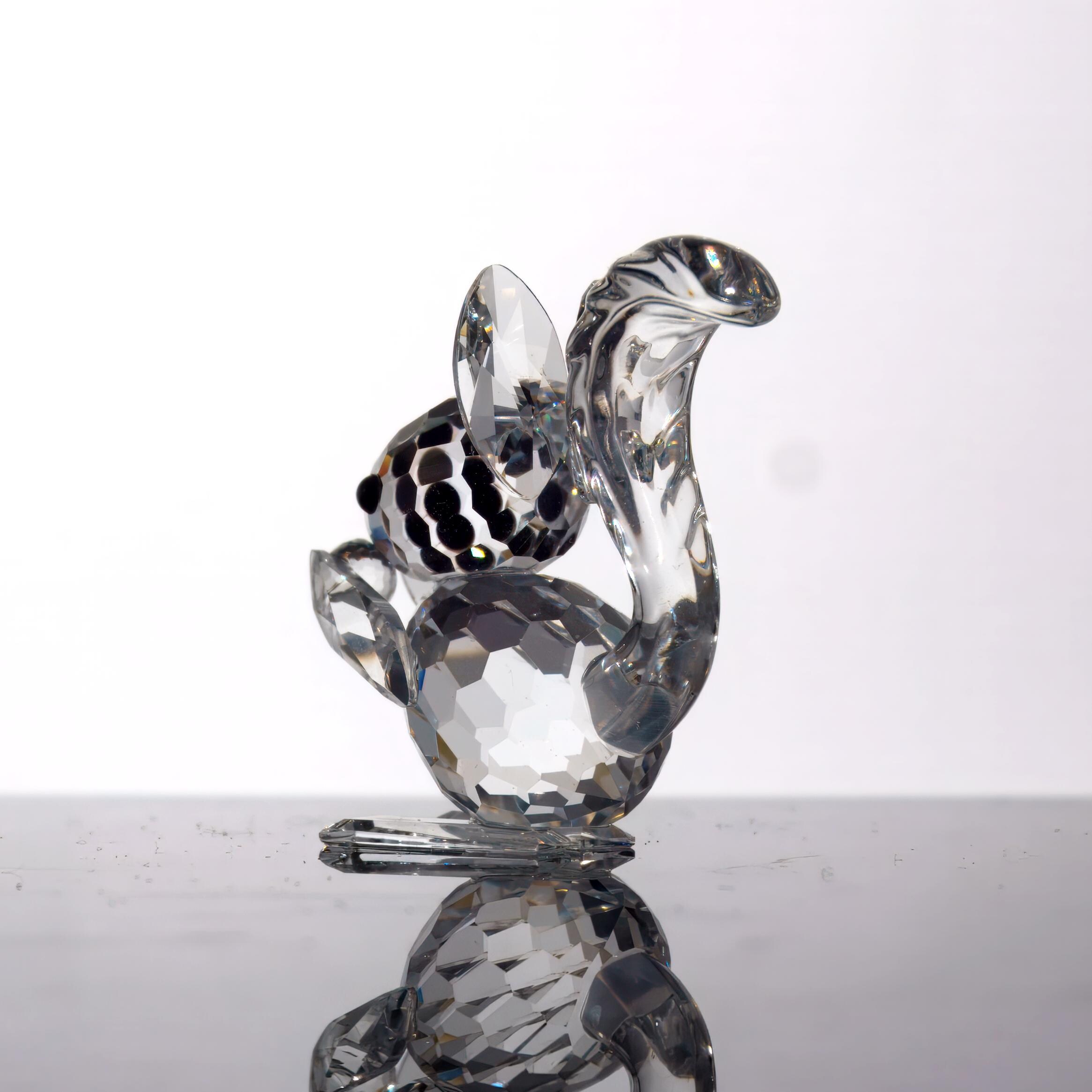 Swarovski Crystal Squirrel Figurine | Tiny Crystal Animal Figurine